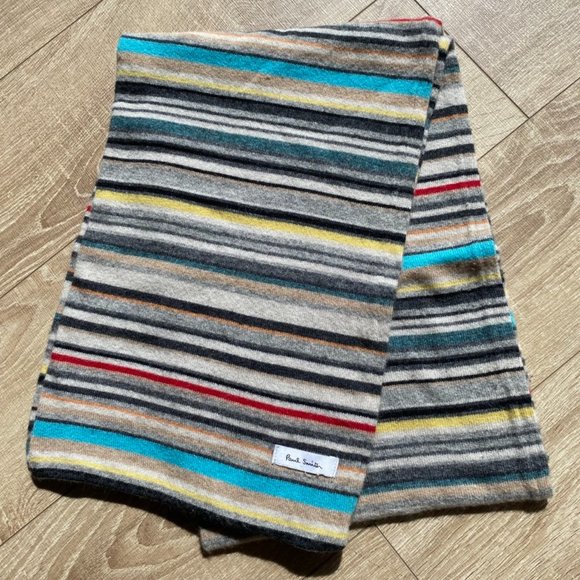 Paul Smith Other - PAUL SMITH Merino Wool 'Signature Stripe' Scarf